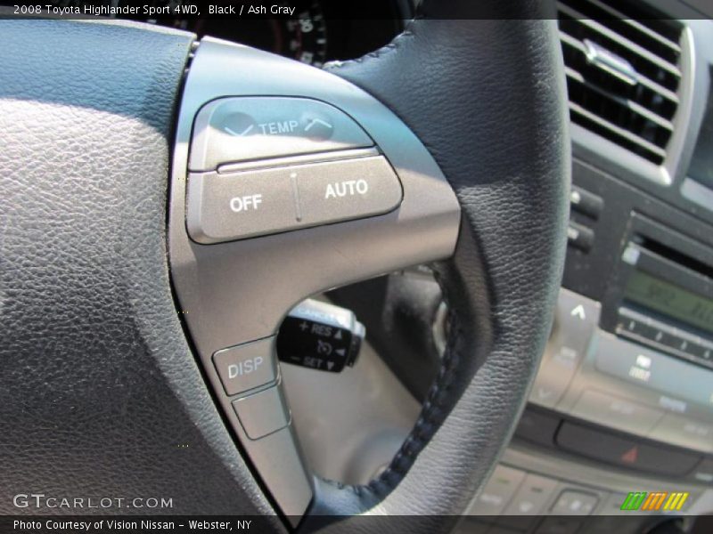 Black / Ash Gray 2008 Toyota Highlander Sport 4WD