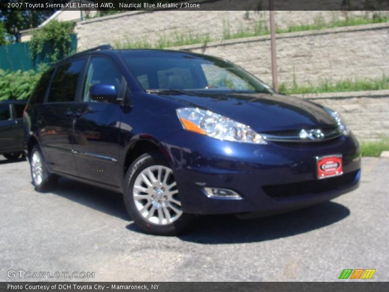Nautical Blue Metallic / Stone 2007 Toyota Sienna XLE Limited AWD