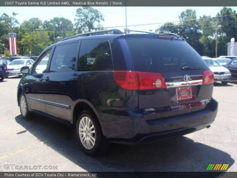 Nautical Blue Metallic / Stone 2007 Toyota Sienna XLE Limited AWD