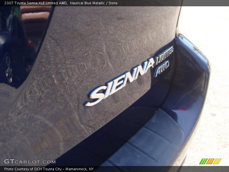 Nautical Blue Metallic / Stone 2007 Toyota Sienna XLE Limited AWD