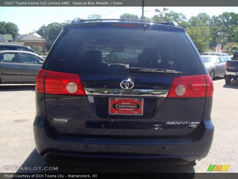 Nautical Blue Metallic / Stone 2007 Toyota Sienna XLE Limited AWD