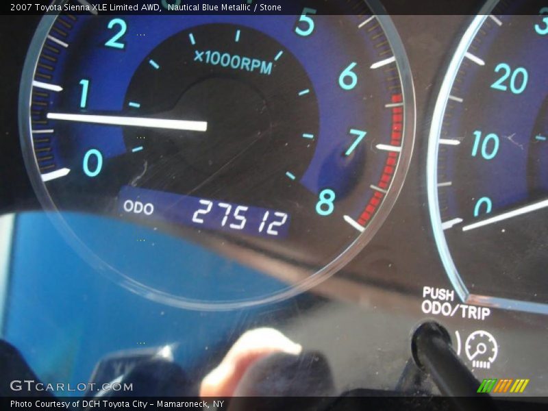 Nautical Blue Metallic / Stone 2007 Toyota Sienna XLE Limited AWD