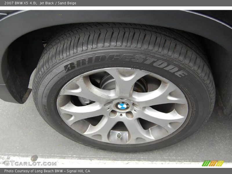 Jet Black / Sand Beige 2007 BMW X5 4.8i
