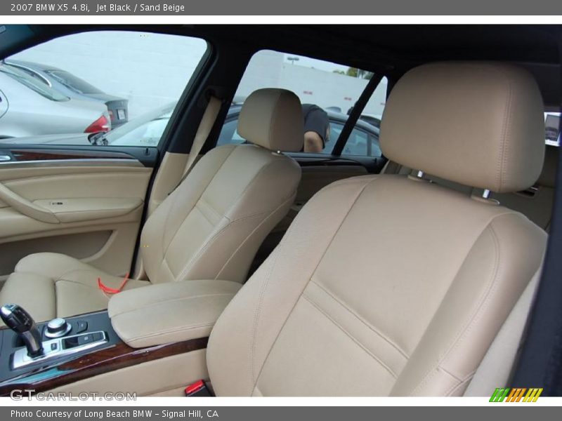 Jet Black / Sand Beige 2007 BMW X5 4.8i