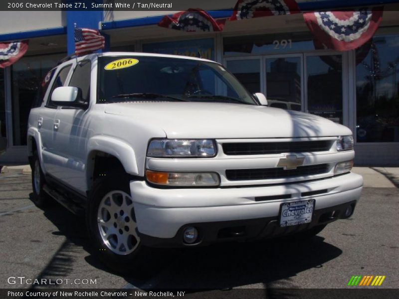 Summit White / Tan/Neutral 2006 Chevrolet Tahoe Z71