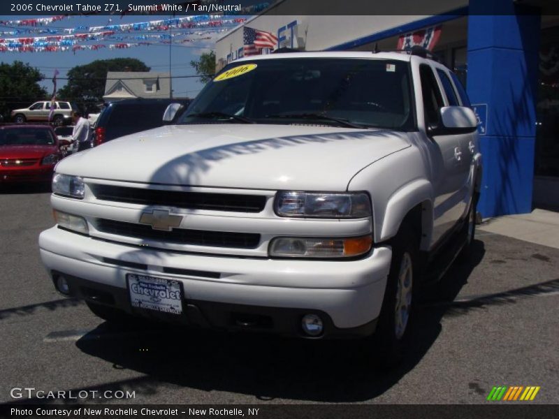 Summit White / Tan/Neutral 2006 Chevrolet Tahoe Z71