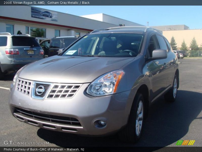 Gotham Gray Metallic / Black 2008 Nissan Rogue SL AWD