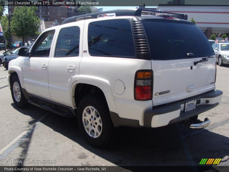 Summit White / Tan/Neutral 2006 Chevrolet Tahoe Z71