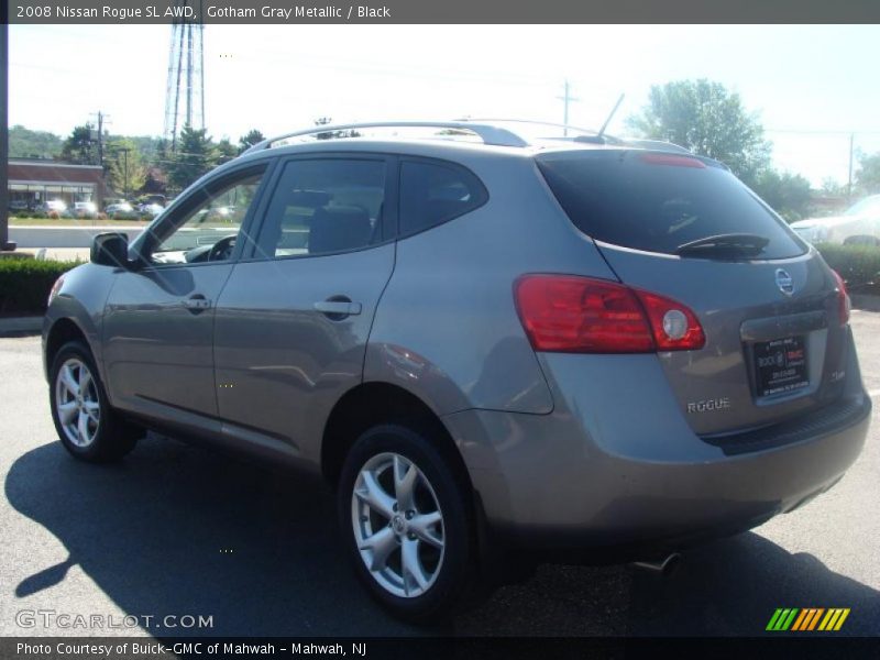 Gotham Gray Metallic / Black 2008 Nissan Rogue SL AWD