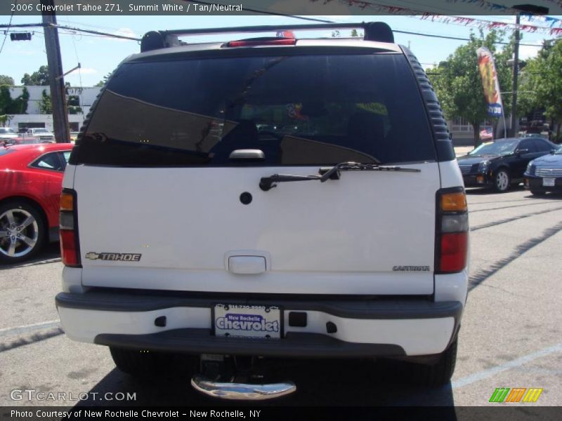 Summit White / Tan/Neutral 2006 Chevrolet Tahoe Z71