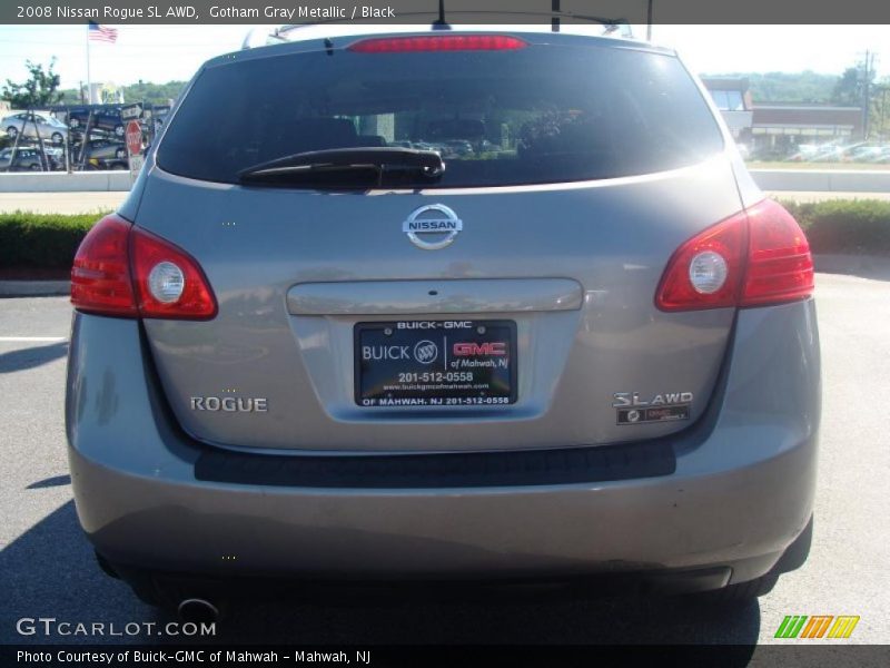 Gotham Gray Metallic / Black 2008 Nissan Rogue SL AWD