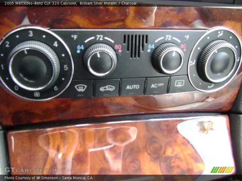 Brilliant Silver Metallic / Charcoal 2005 Mercedes-Benz CLK 320 Cabriolet