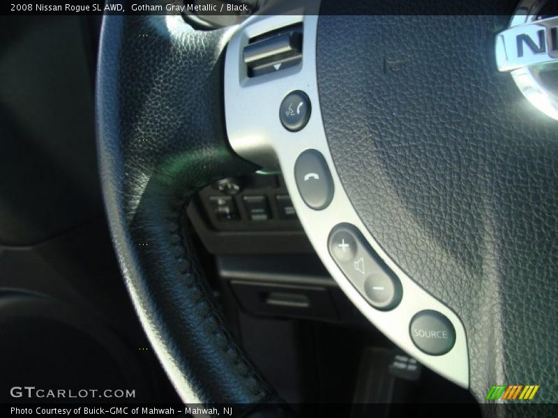 Gotham Gray Metallic / Black 2008 Nissan Rogue SL AWD