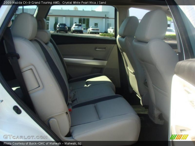 Crystal White Pearl Mica / Sand 2009 Mazda CX-9 Grand Touring AWD
