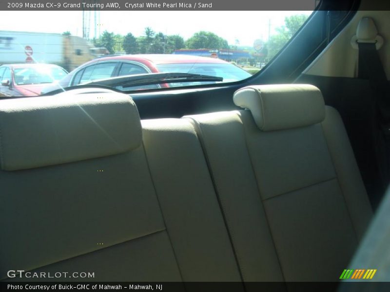 Crystal White Pearl Mica / Sand 2009 Mazda CX-9 Grand Touring AWD