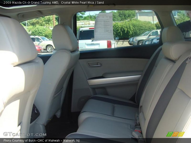 Crystal White Pearl Mica / Sand 2009 Mazda CX-9 Grand Touring AWD