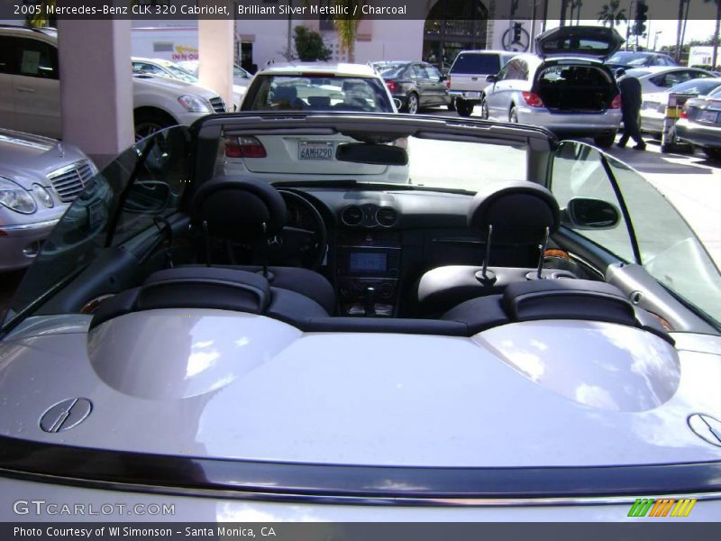 Brilliant Silver Metallic / Charcoal 2005 Mercedes-Benz CLK 320 Cabriolet