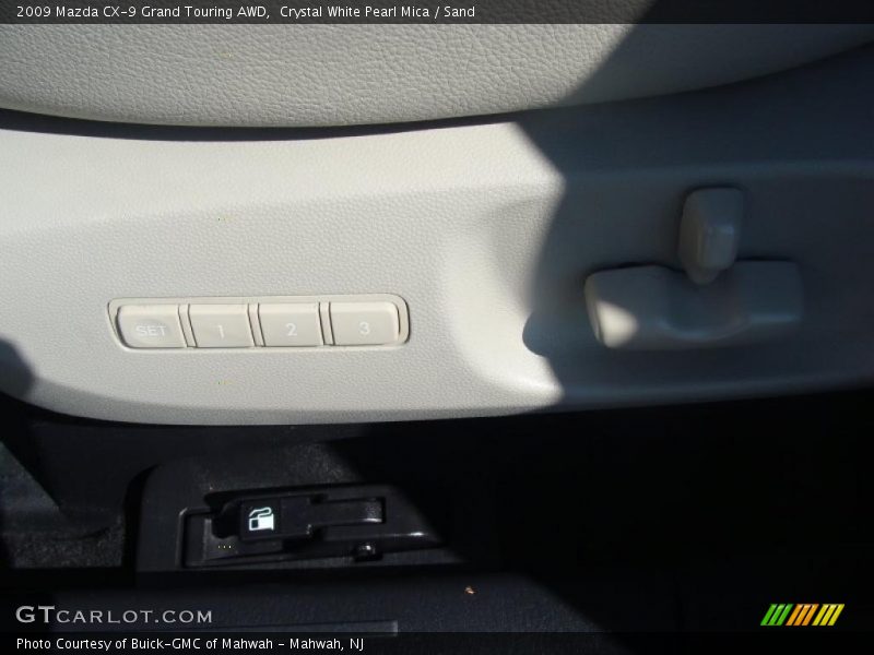 Crystal White Pearl Mica / Sand 2009 Mazda CX-9 Grand Touring AWD