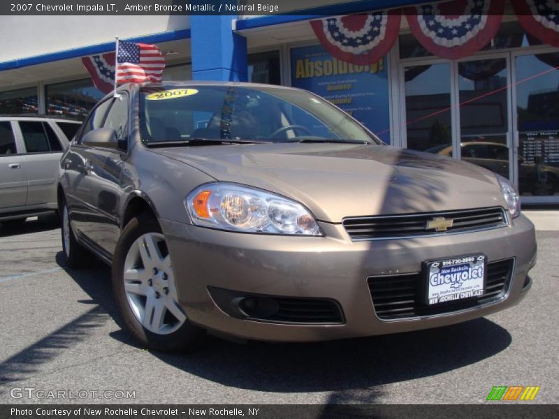 Amber Bronze Metallic / Neutral Beige 2007 Chevrolet Impala LT