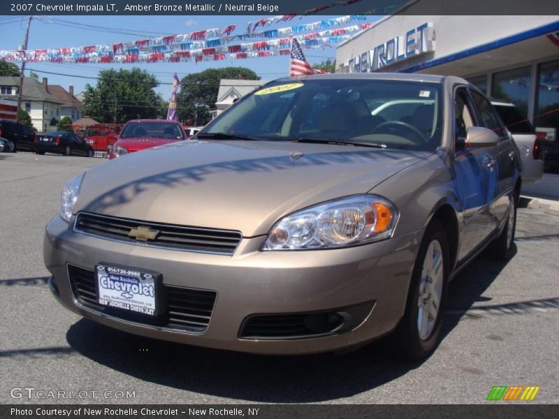 Amber Bronze Metallic / Neutral Beige 2007 Chevrolet Impala LT
