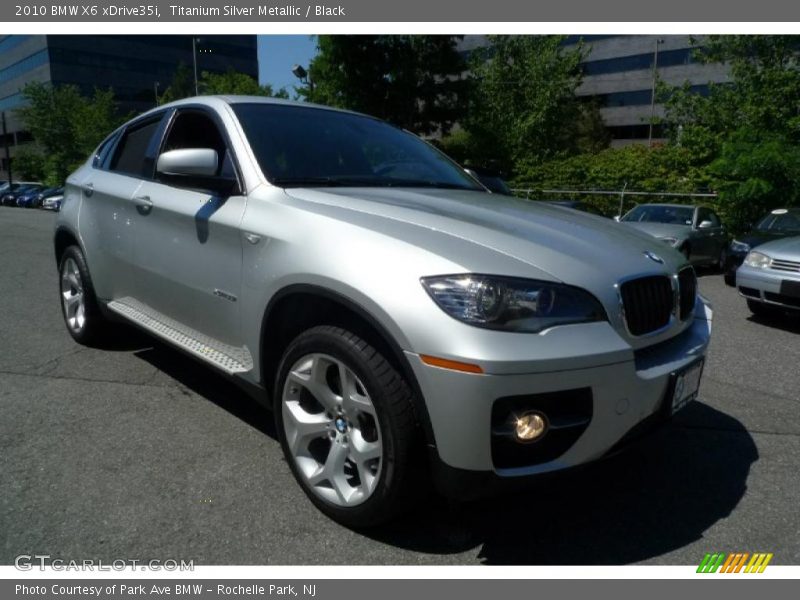 Titanium Silver Metallic / Black 2010 BMW X6 xDrive35i