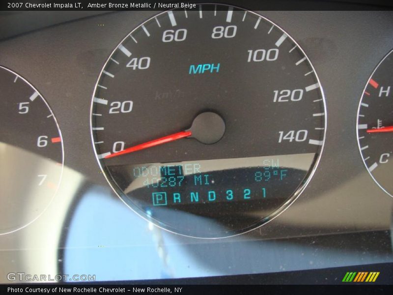 Amber Bronze Metallic / Neutral Beige 2007 Chevrolet Impala LT