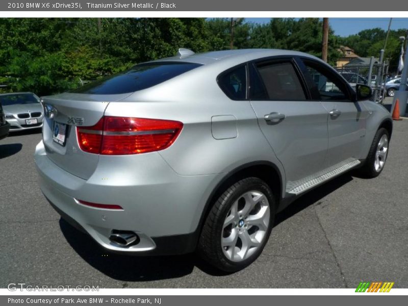 Titanium Silver Metallic / Black 2010 BMW X6 xDrive35i