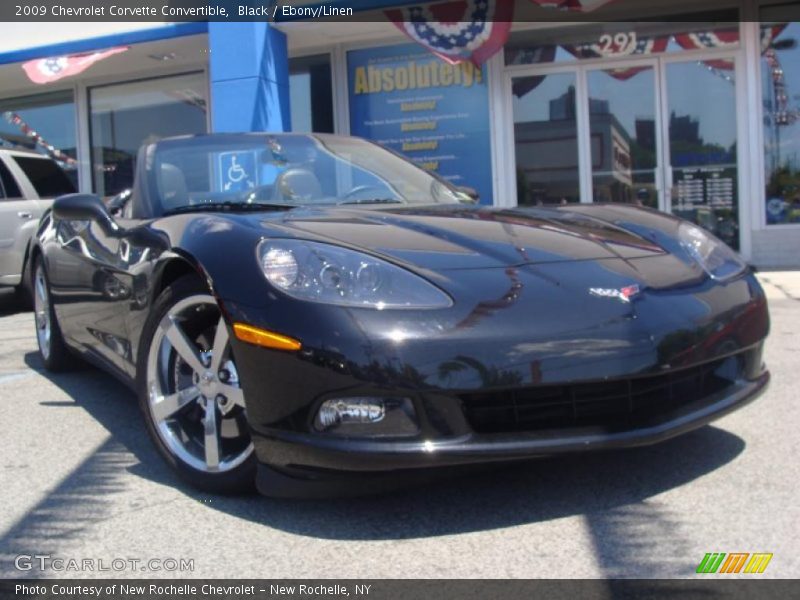 Black / Ebony/Linen 2009 Chevrolet Corvette Convertible