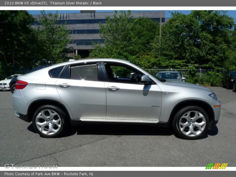 Titanium Silver Metallic / Black 2010 BMW X6 xDrive35i
