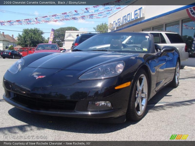 Black / Ebony/Linen 2009 Chevrolet Corvette Convertible