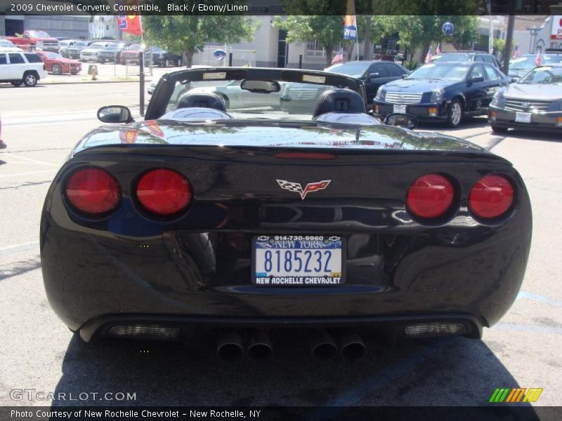 Black / Ebony/Linen 2009 Chevrolet Corvette Convertible