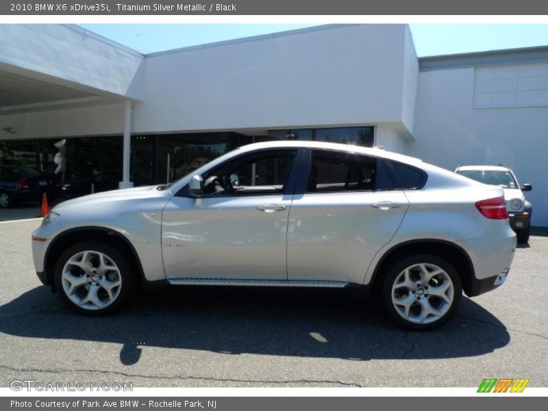 Titanium Silver Metallic / Black 2010 BMW X6 xDrive35i