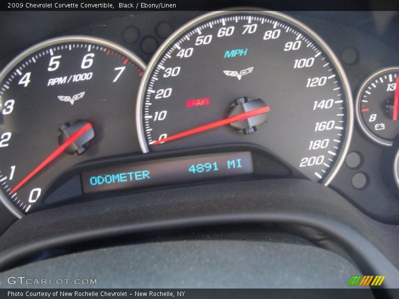 Black / Ebony/Linen 2009 Chevrolet Corvette Convertible