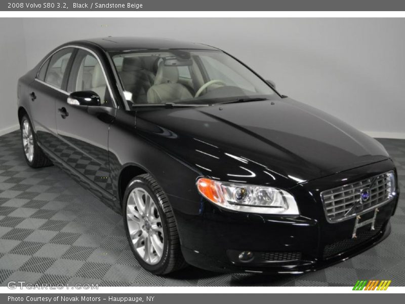 Black / Sandstone Beige 2008 Volvo S80 3.2