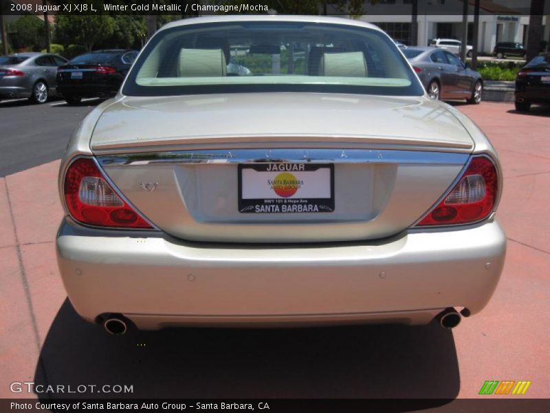 Winter Gold Metallic / Champagne/Mocha 2008 Jaguar XJ XJ8 L