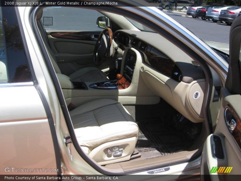 Winter Gold Metallic / Champagne/Mocha 2008 Jaguar XJ XJ8 L