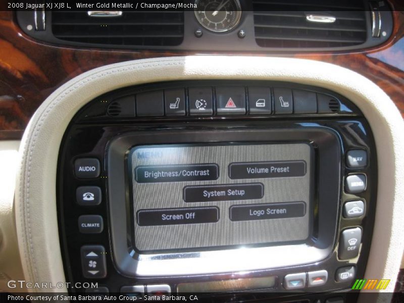 Winter Gold Metallic / Champagne/Mocha 2008 Jaguar XJ XJ8 L