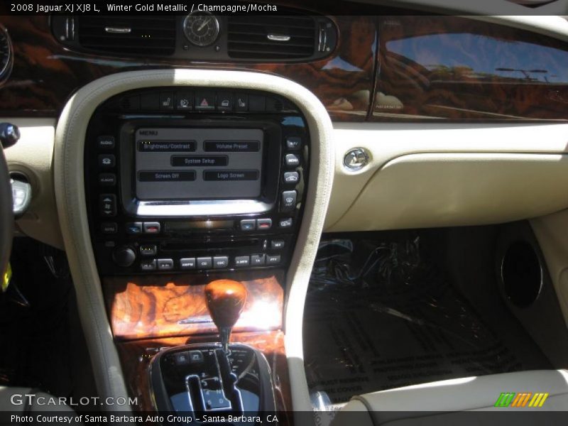Winter Gold Metallic / Champagne/Mocha 2008 Jaguar XJ XJ8 L