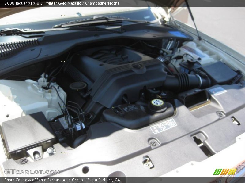 Winter Gold Metallic / Champagne/Mocha 2008 Jaguar XJ XJ8 L