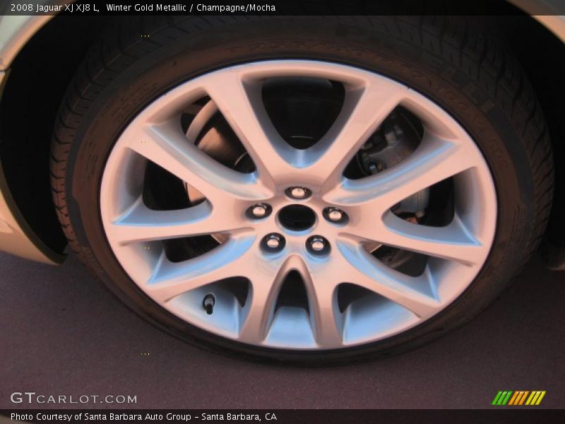 Winter Gold Metallic / Champagne/Mocha 2008 Jaguar XJ XJ8 L