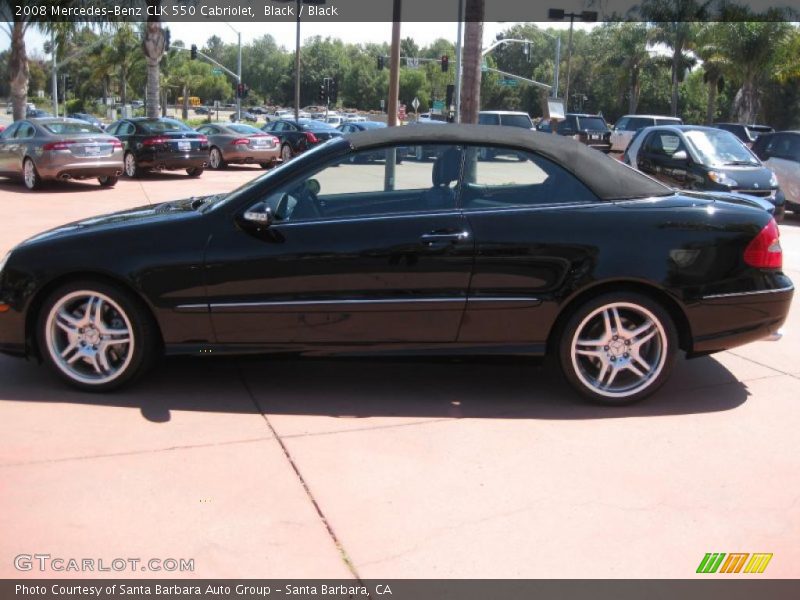 Black / Black 2008 Mercedes-Benz CLK 550 Cabriolet