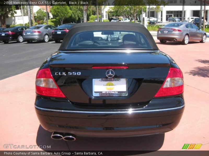 Black / Black 2008 Mercedes-Benz CLK 550 Cabriolet