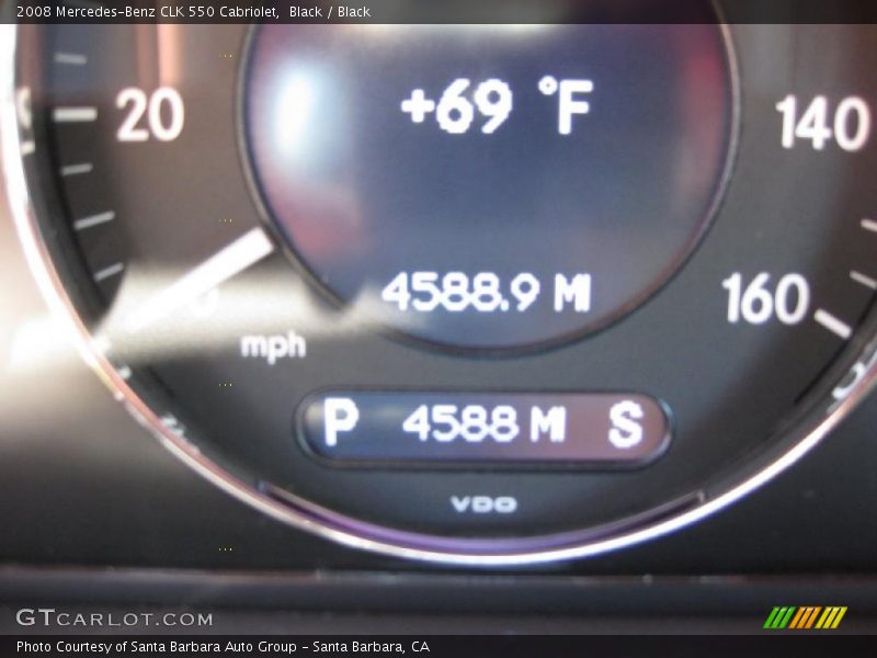 Black / Black 2008 Mercedes-Benz CLK 550 Cabriolet