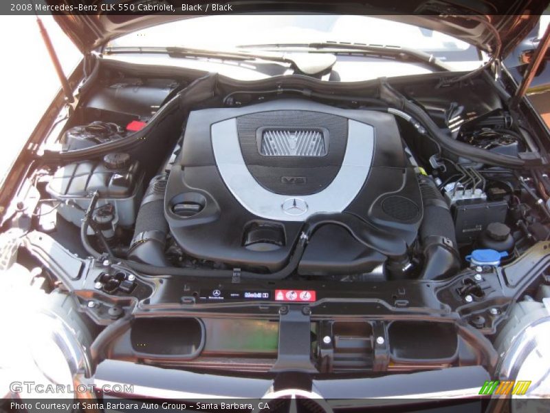 Black / Black 2008 Mercedes-Benz CLK 550 Cabriolet