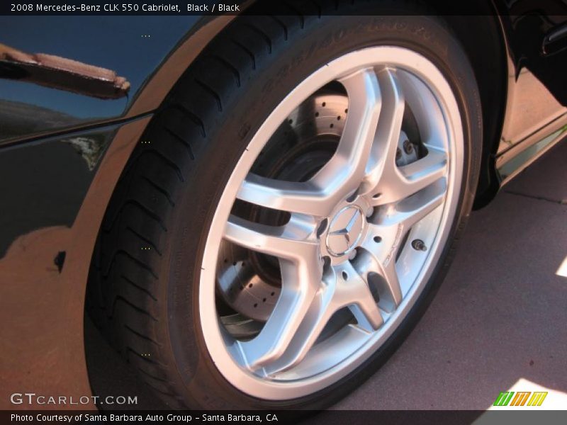 Black / Black 2008 Mercedes-Benz CLK 550 Cabriolet