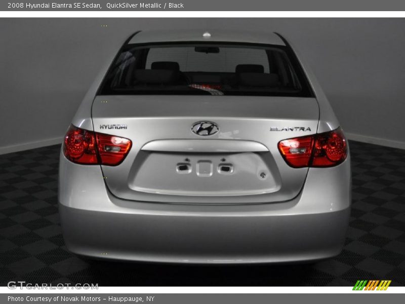 QuickSilver Metallic / Black 2008 Hyundai Elantra SE Sedan