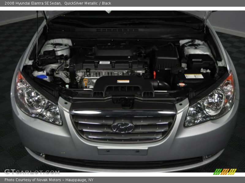 QuickSilver Metallic / Black 2008 Hyundai Elantra SE Sedan