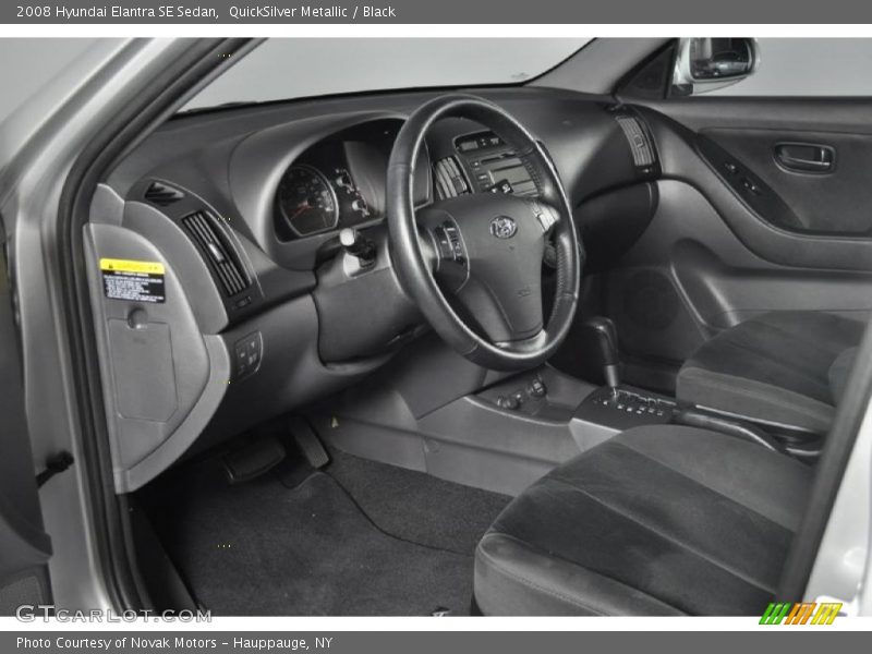 QuickSilver Metallic / Black 2008 Hyundai Elantra SE Sedan