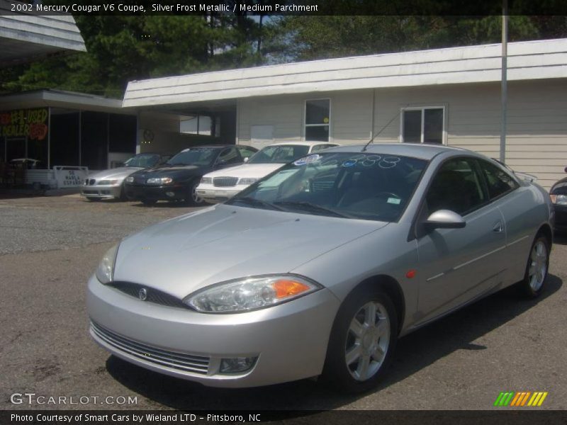 Silver Frost Metallic / Medium Parchment 2002 Mercury Cougar V6 Coupe