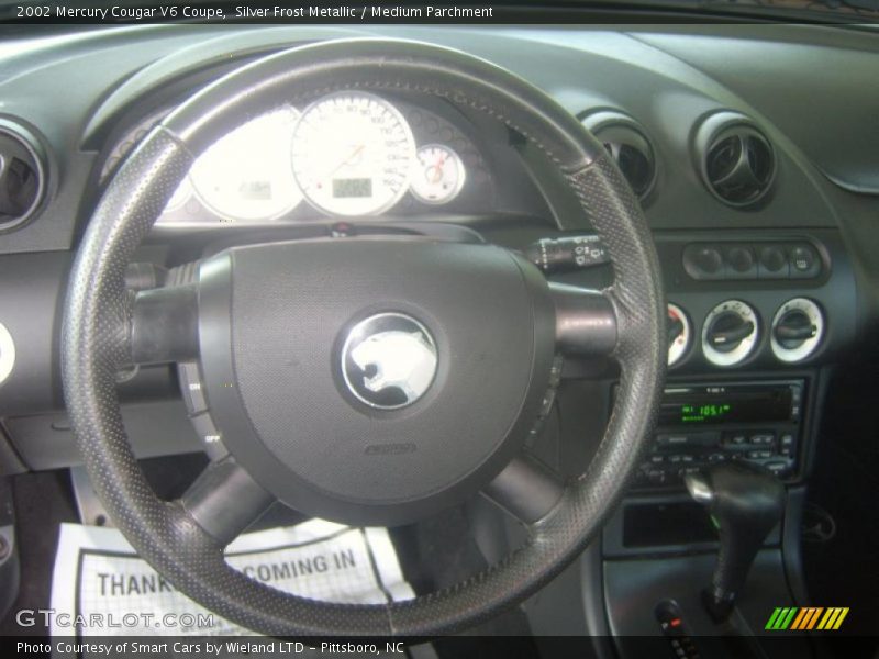 Silver Frost Metallic / Medium Parchment 2002 Mercury Cougar V6 Coupe